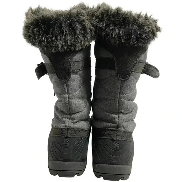Kamik SNOWVALLEY Winter Boots 8 Grey Faux Fur Waterproof Thinsulate Insulation - Picture 6 of 15